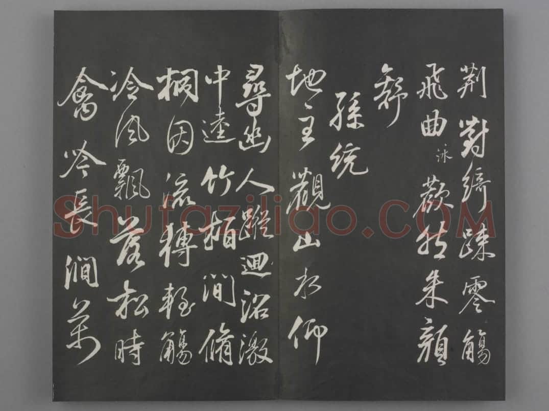 清拓《兰亭八柱帖》董其昌仿柳公权书兰亭诗 | 故宫铭刻类藏品
