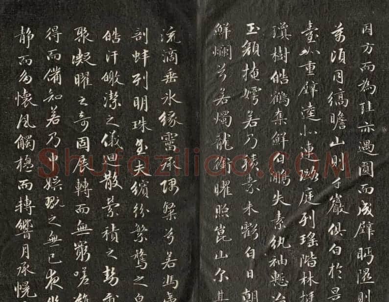 成亲王小字行楷书法雪赋和月赋 | 书法名家作品鉴赏