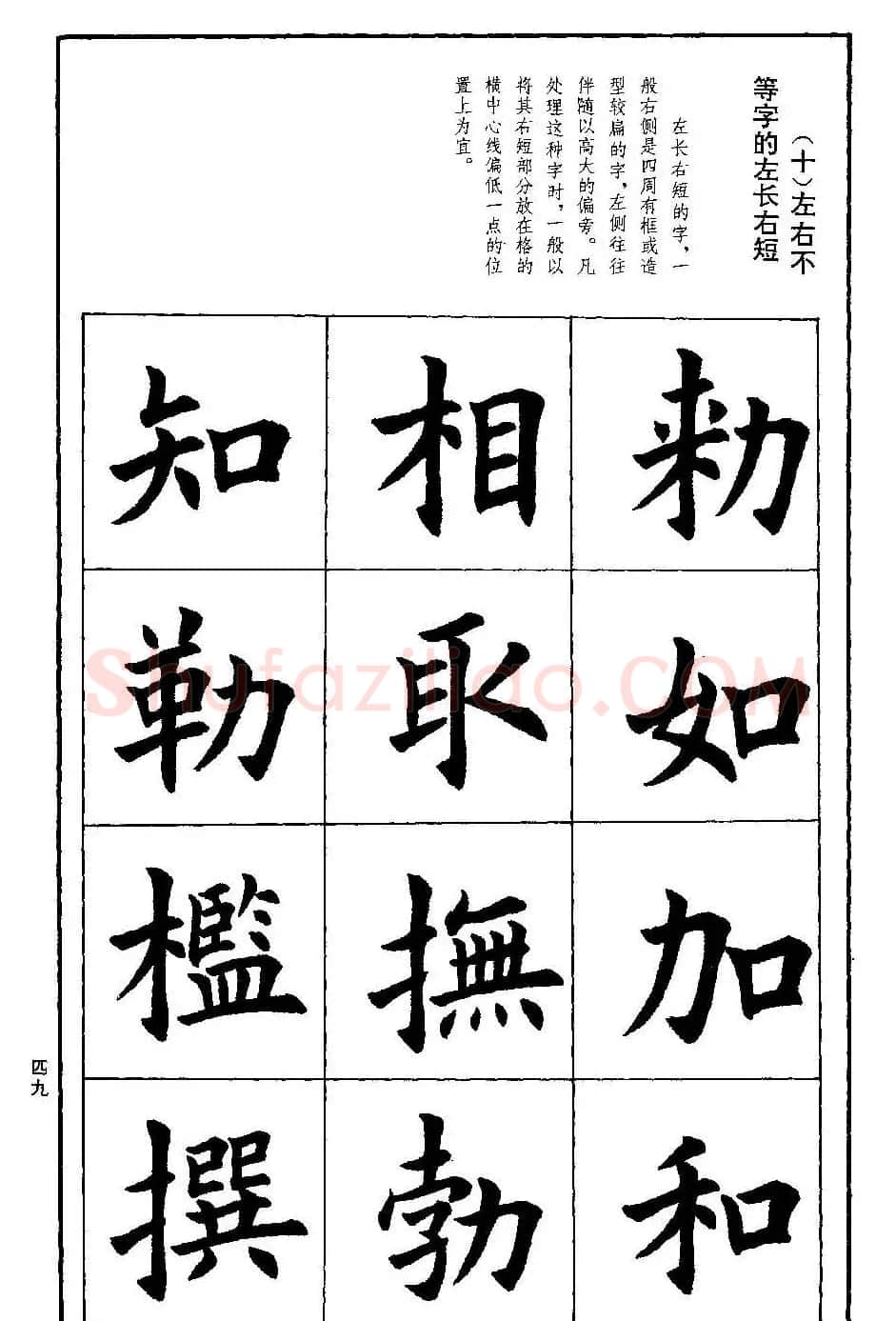 孟繁禧欧体字帖《楷书技法》 | 毛笔楷书字帖
