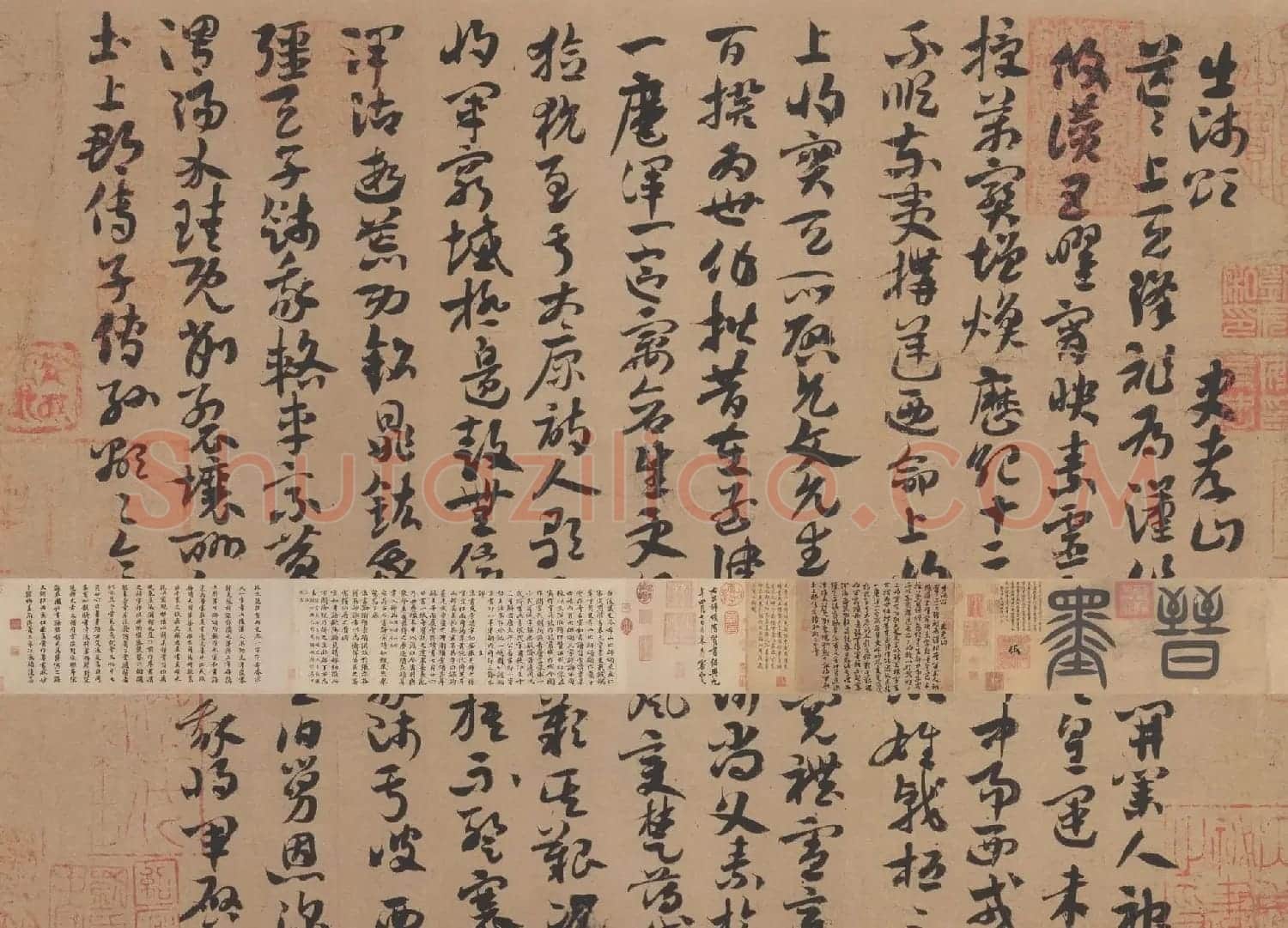 晋代索靖章草书法出师颂全卷高清TIF下载 | 软笔书法作品