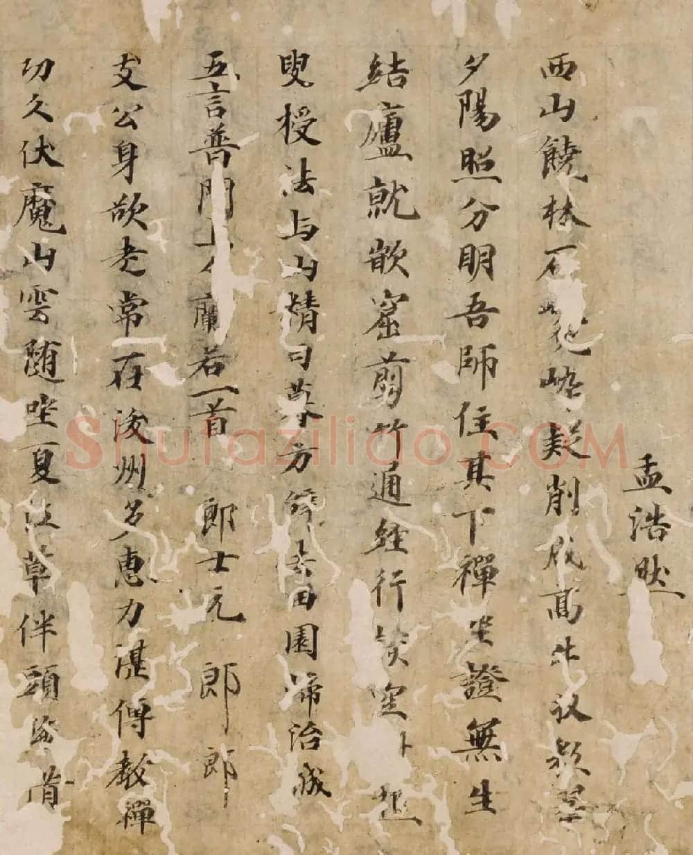 唐代楷书汉诗集抄本残篇 | 书法作品精选