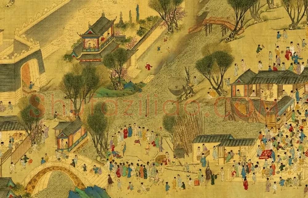 明代仇英绘画欣赏《清明上河图》 | 传世书法作品鉴赏