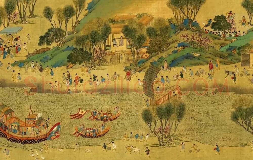 明代仇英绘画欣赏《清明上河图》 | 传世书法作品鉴赏