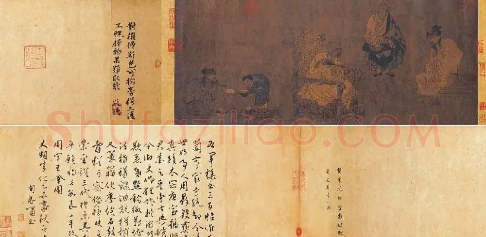 唐代画家阎立本绘《萧翼赚兰亭序》 | 传世书法作品精选