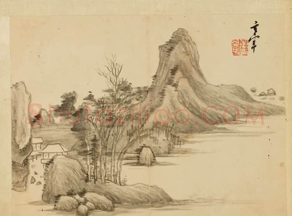董其昌书画合璧册页《得未曾有》 | 传世书法作品鉴赏
