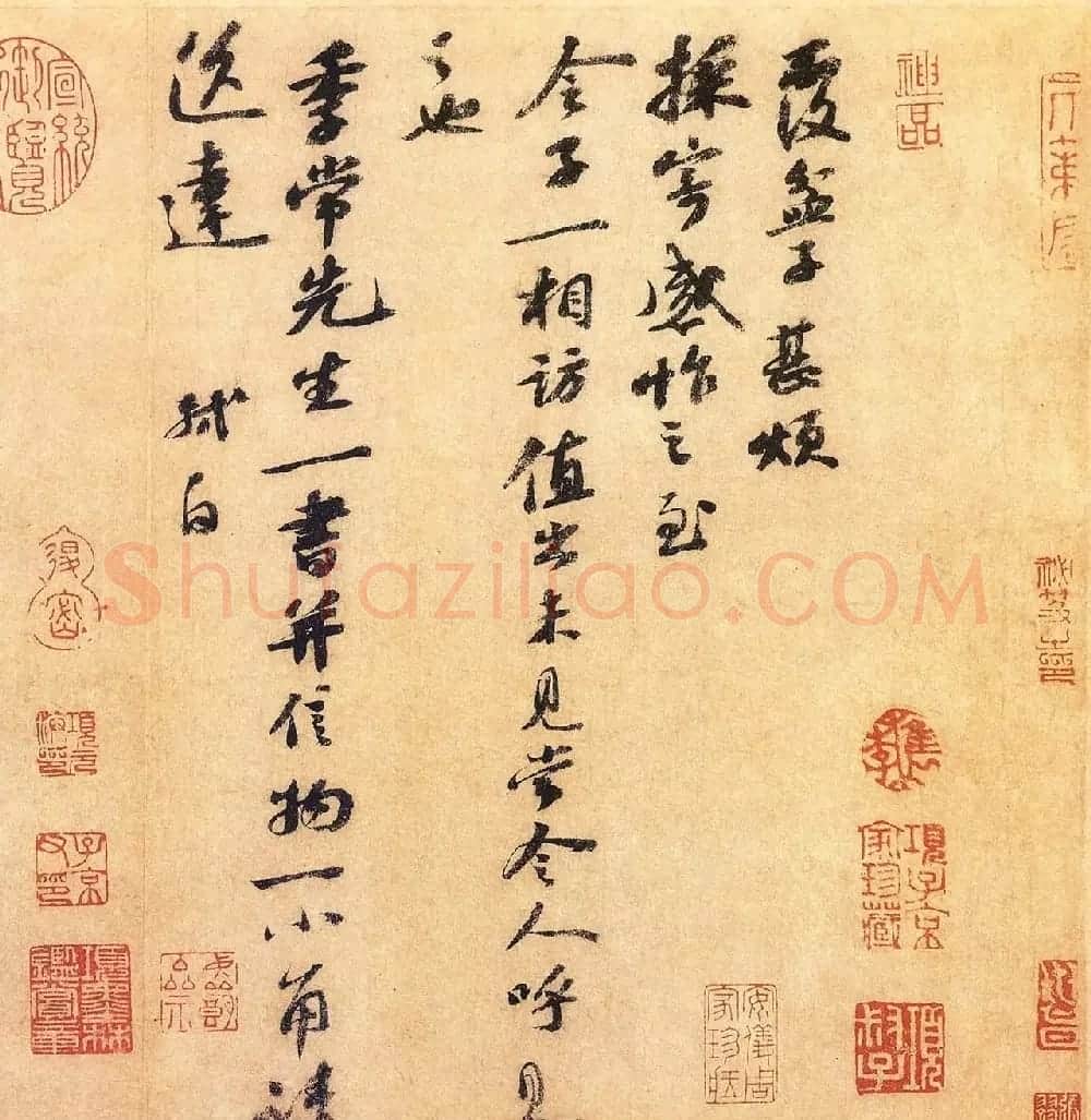 苏轼书法欣赏行书《复盆子帖》大图 | 软笔书法作品
