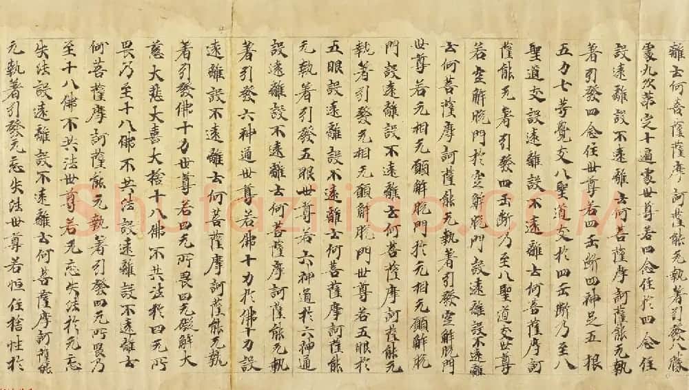 大般若波罗密多经卷第三百五十四 丹麦皇家图书馆藏 | 敦煌写经赏析