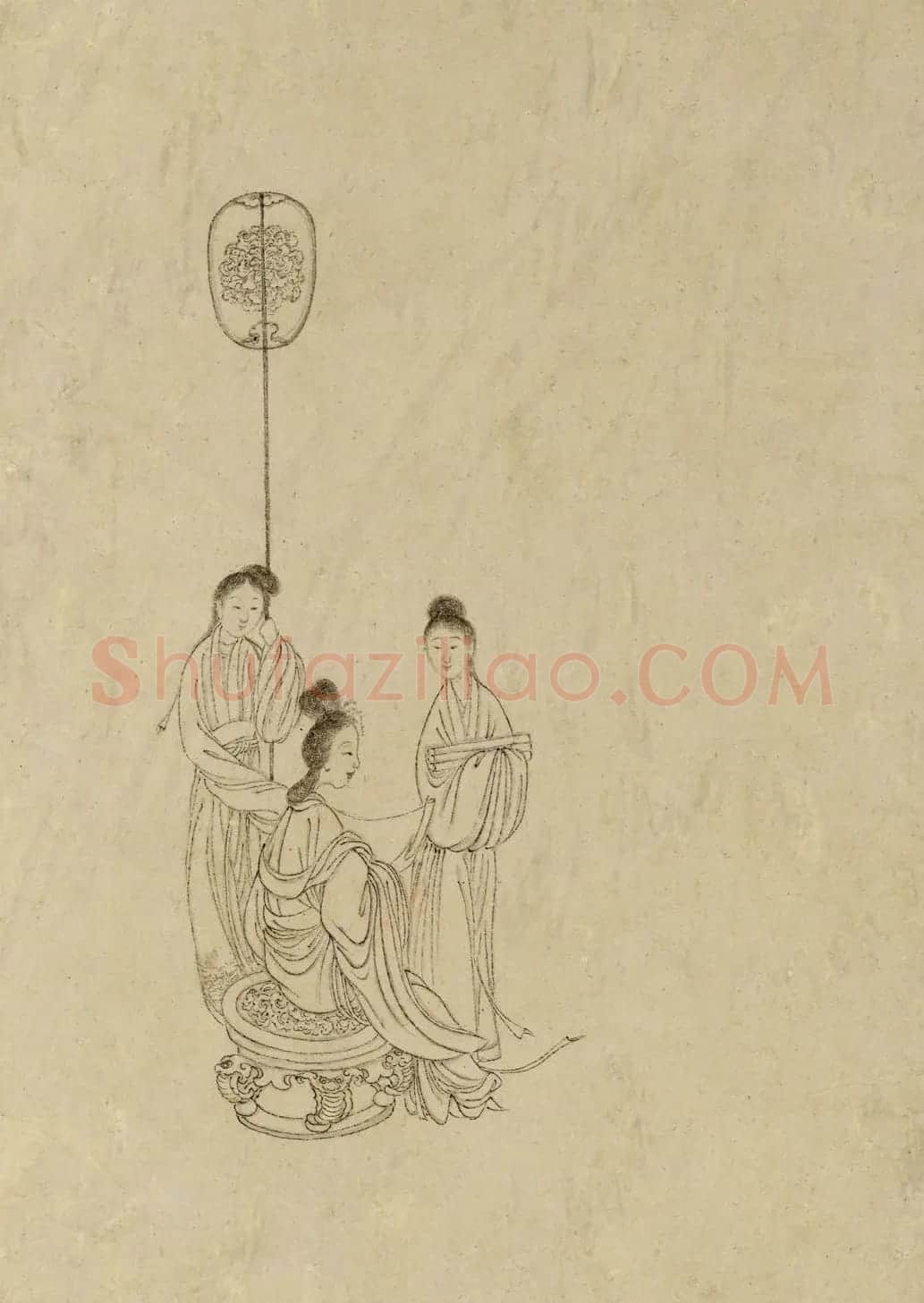 清代曹贞秀小楷书题改琦绘《列女图冊》 | 传世书法作品精选