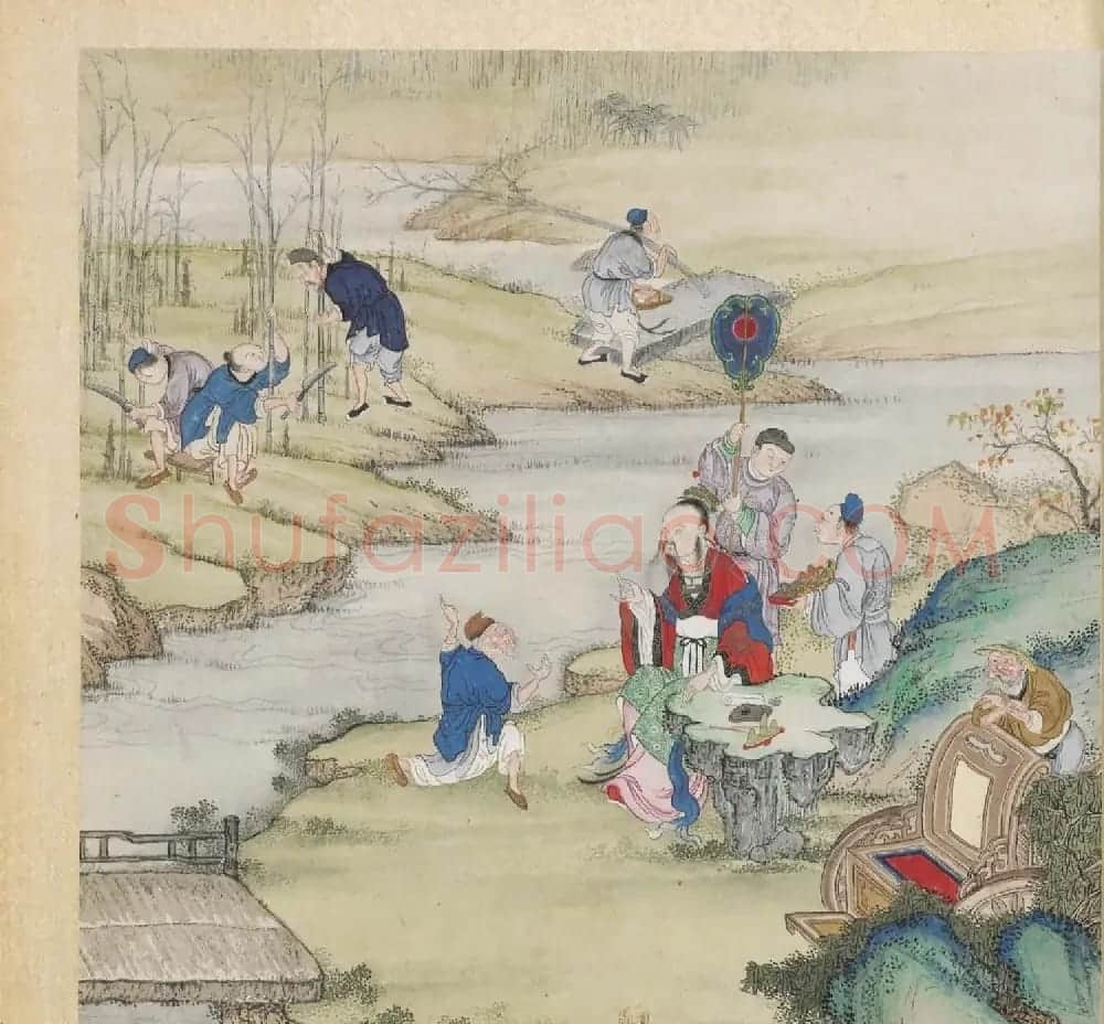 彩色字画大图欣赏《新诗造纸书画谱》 | 传世书法作品精选