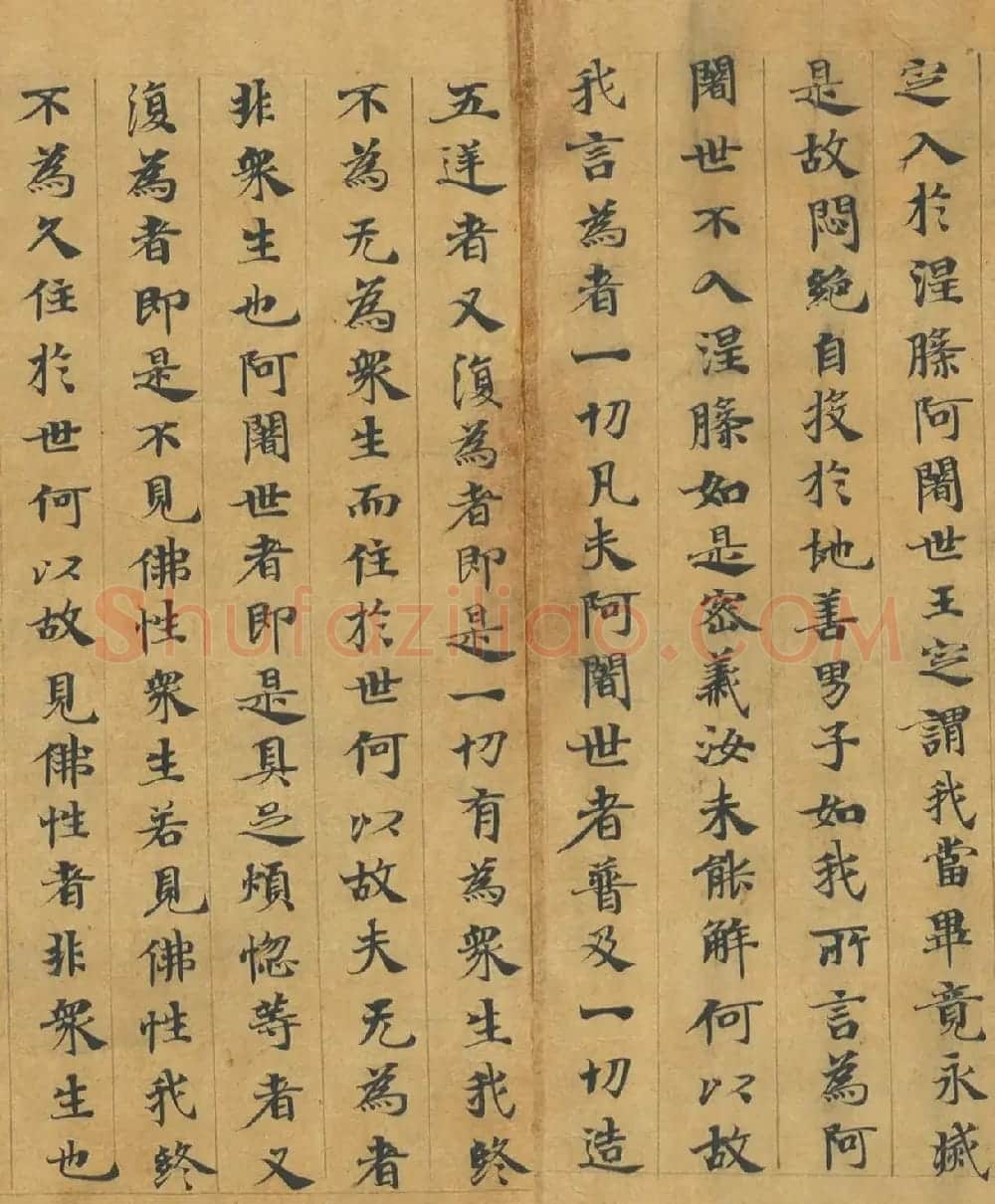 隋代释慧休小楷《大般涅槃经卷第十九》 | 敦煌写经欣赏