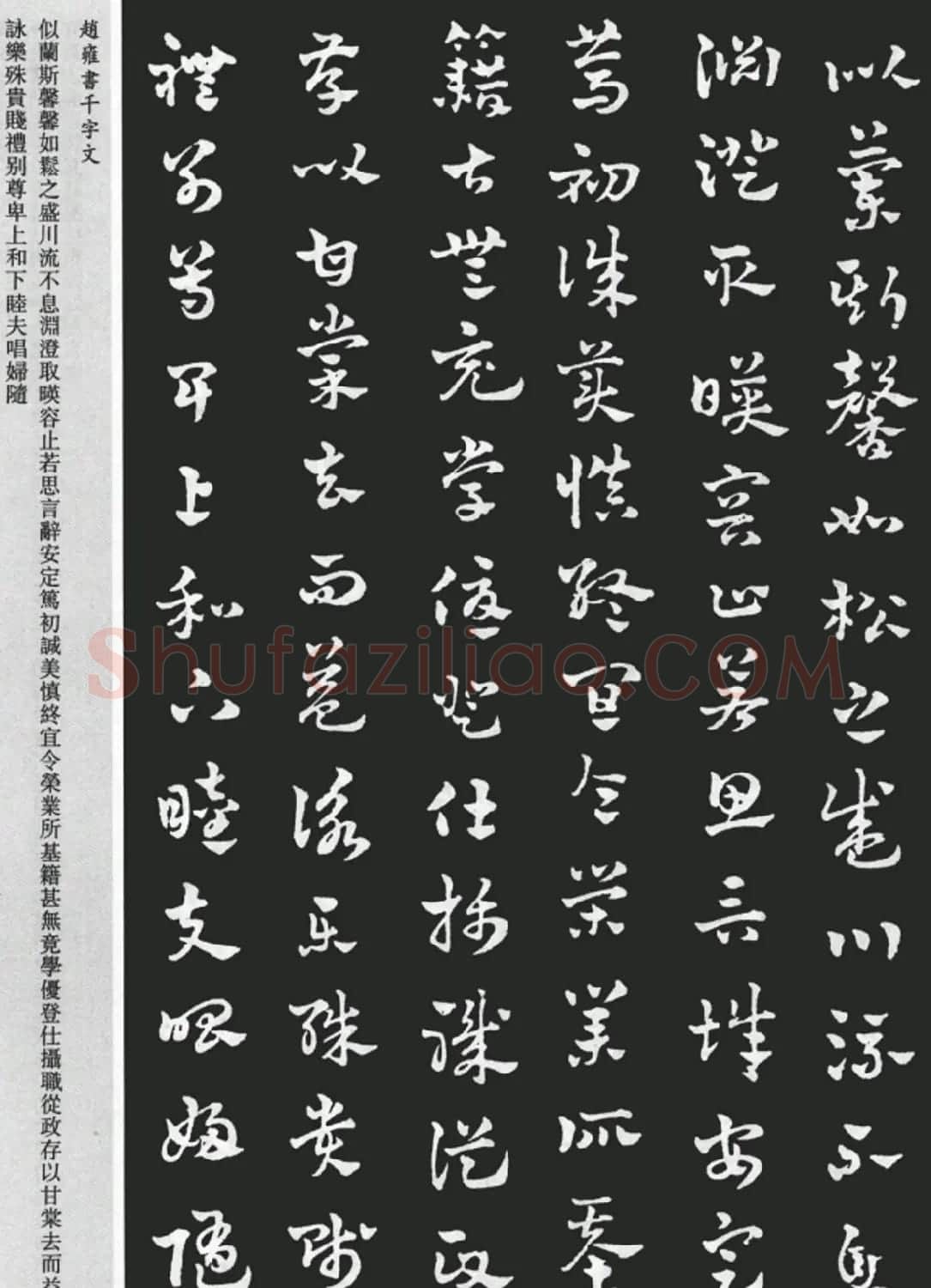 赵雍书法《章草千字文》大图欣赏 | 毛笔草书字帖