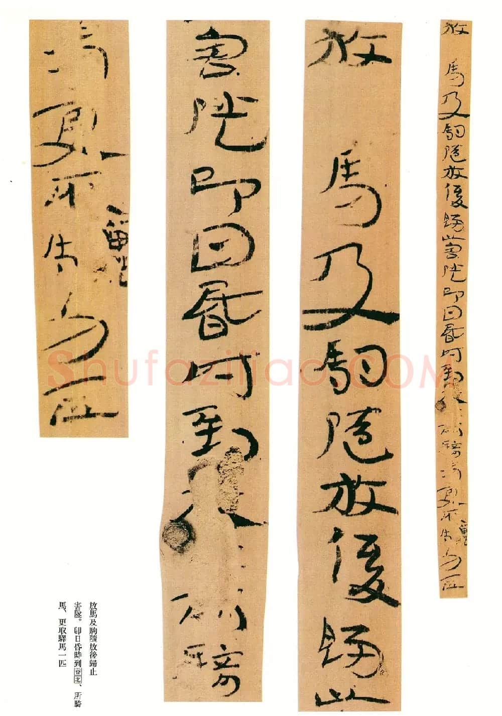 东汉章草隶体木简《误死马驹册》 | 书法作品欣赏
