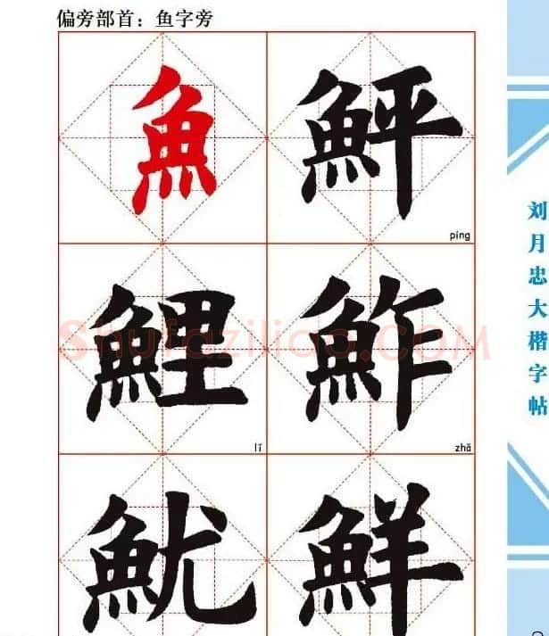 《刘月忠大楷字帖》三方格练字本 | 软笔楷书字帖