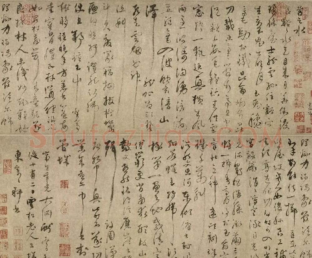 陆居仁书法手卷《苕之水诗》 | 书法长卷