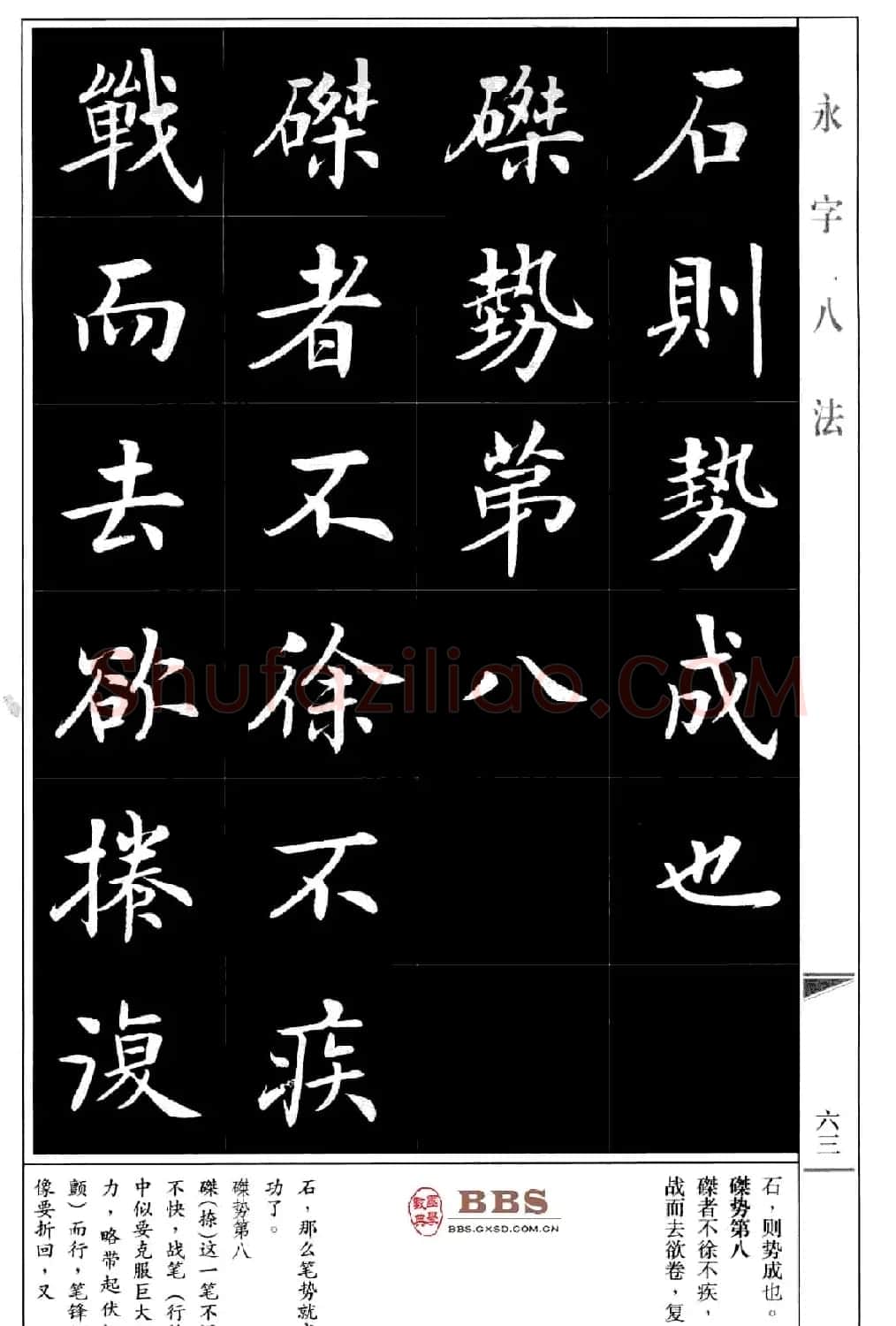 房弘毅楷书字帖《永字八法》 | 毛笔楷书字帖
