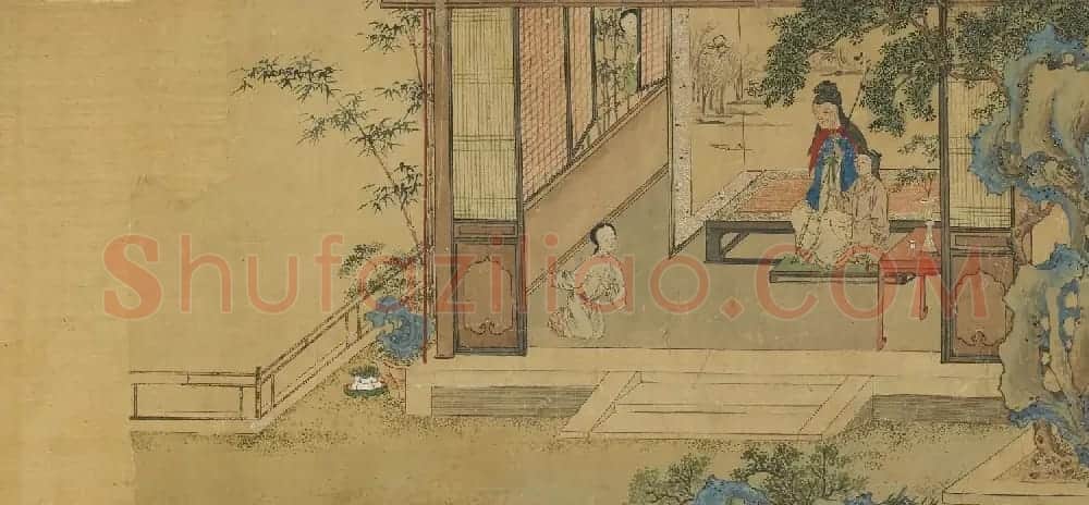 仇英款西厢记图八页美国弗利尔美术馆藏 | 传世书法作品鉴赏