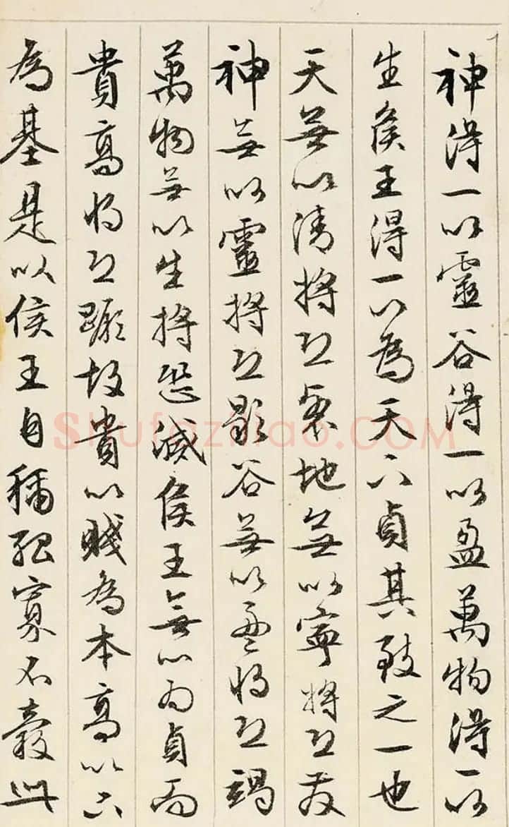 文徵明89岁行书《道德经》册页 | 毛笔书法作品