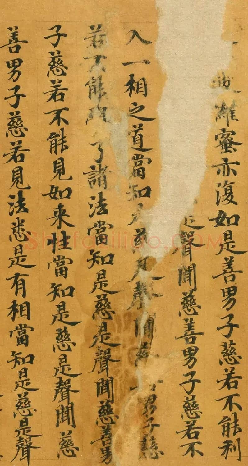 唐人写经《大般涅槃经卷第十五》(带签) | 敦煌写经鉴赏