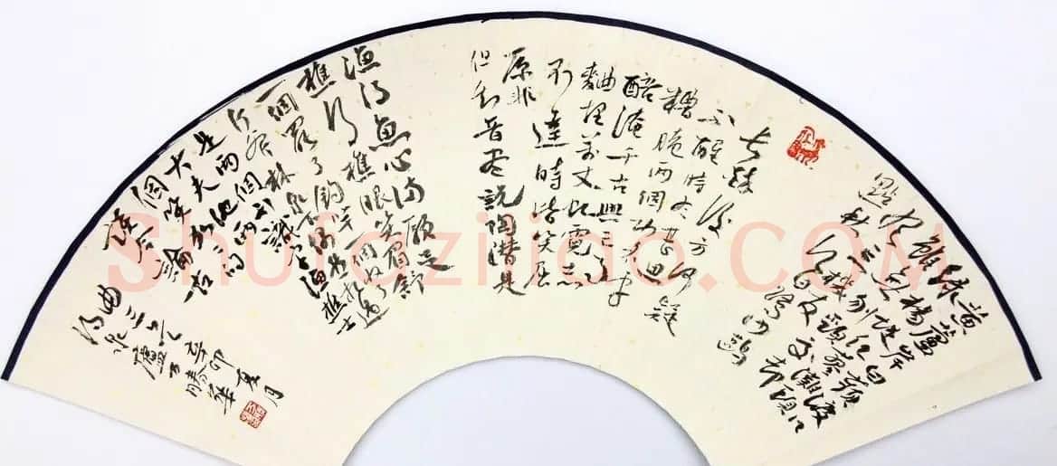 万胜华扇面书法作品欣赏 | 软笔书法作品