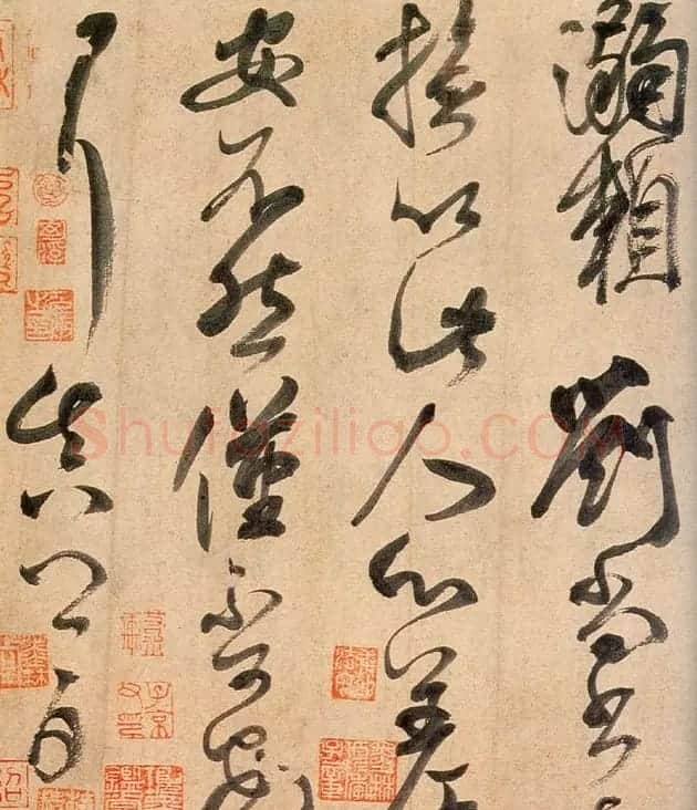 颜真卿书法草书作品《湖州帖》 | 书法名家作品鉴赏