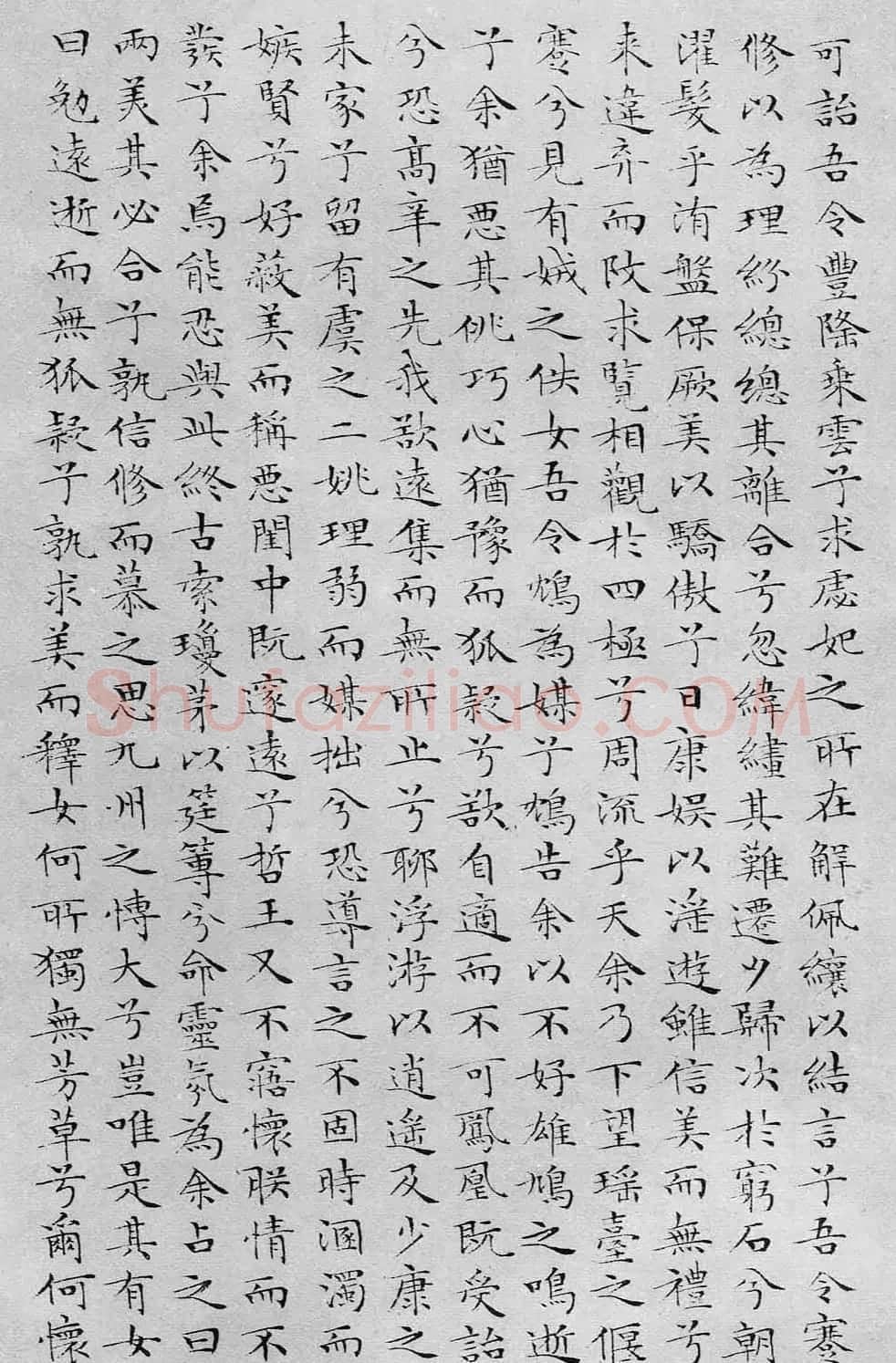 文徵明书法蝇头小楷《离骚经》 | 软笔楷书字帖