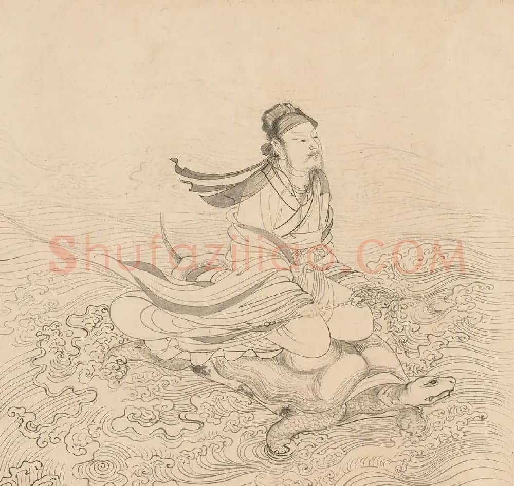 元代褚奂隶书题词《九歌图》 | 传世书法作品精选