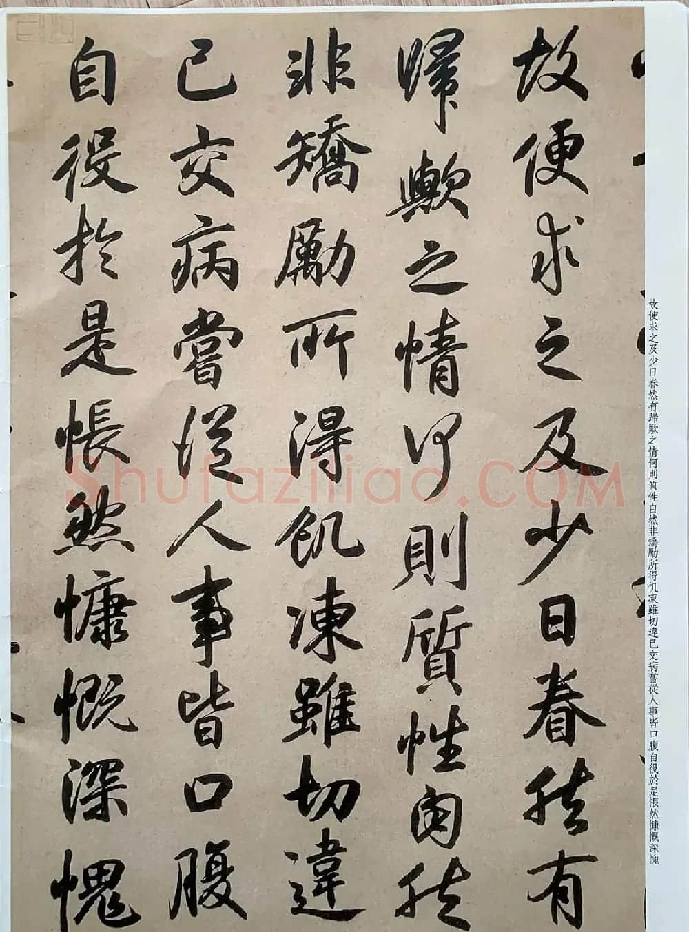 元代张畴斋行书《归去来兮辞》彩色放大本 | 毛笔行书字帖