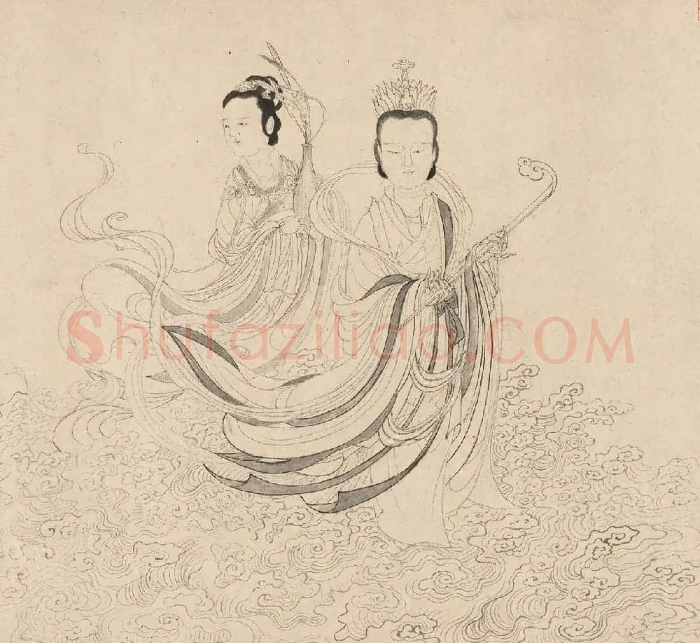 元代褚奂隶书题词《九歌图》 | 传世书法作品精选