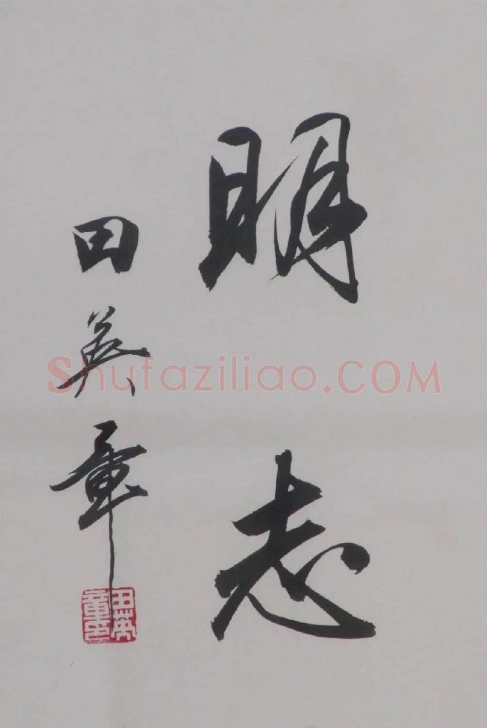 田英章书法2字作品欣赏第三辑 | 书法名家作品鉴赏