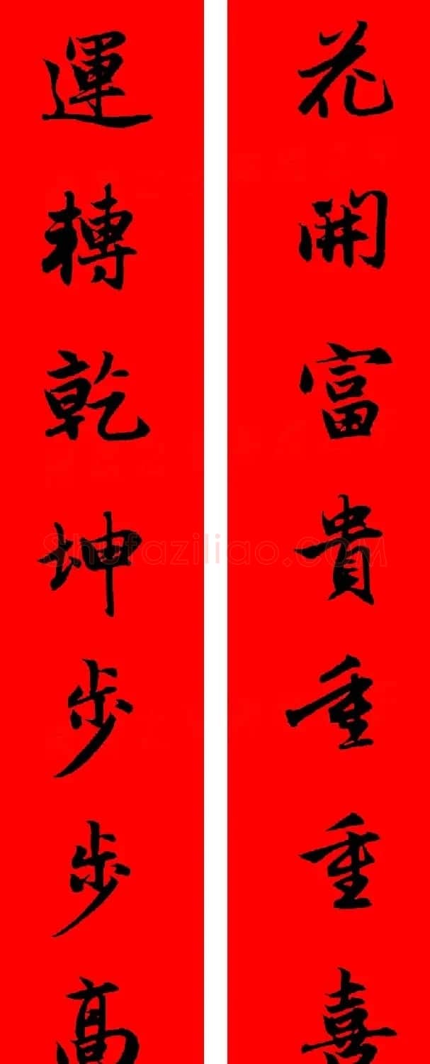 赵孟頫行书集字春联32副+横批 | 书法名家作品欣赏