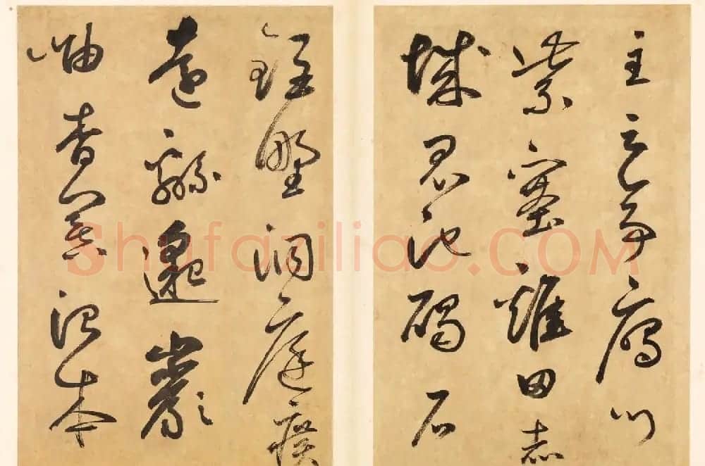 元代边武草书千字文册页三十七开 | 毛笔书法作品