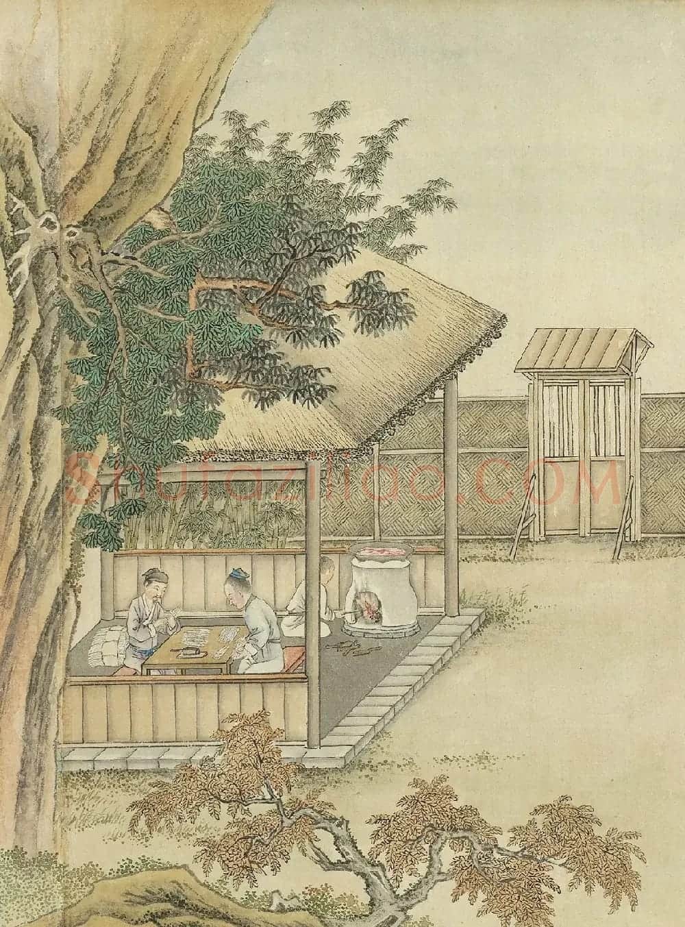 沈初小楷题记徐扬墨法集要图卷 | 传世书法作品欣赏