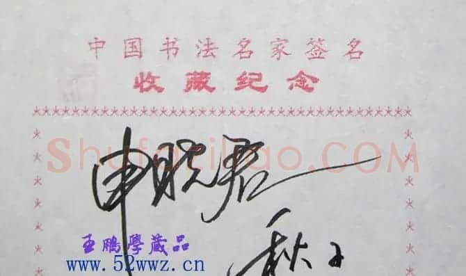 申晓君书法签名欣赏 | 名家书法作品赏析