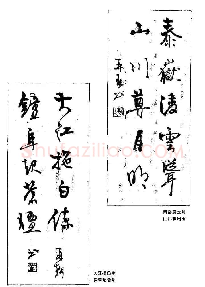 杨再春书法作品五言对联 | 名家书法作品赏析