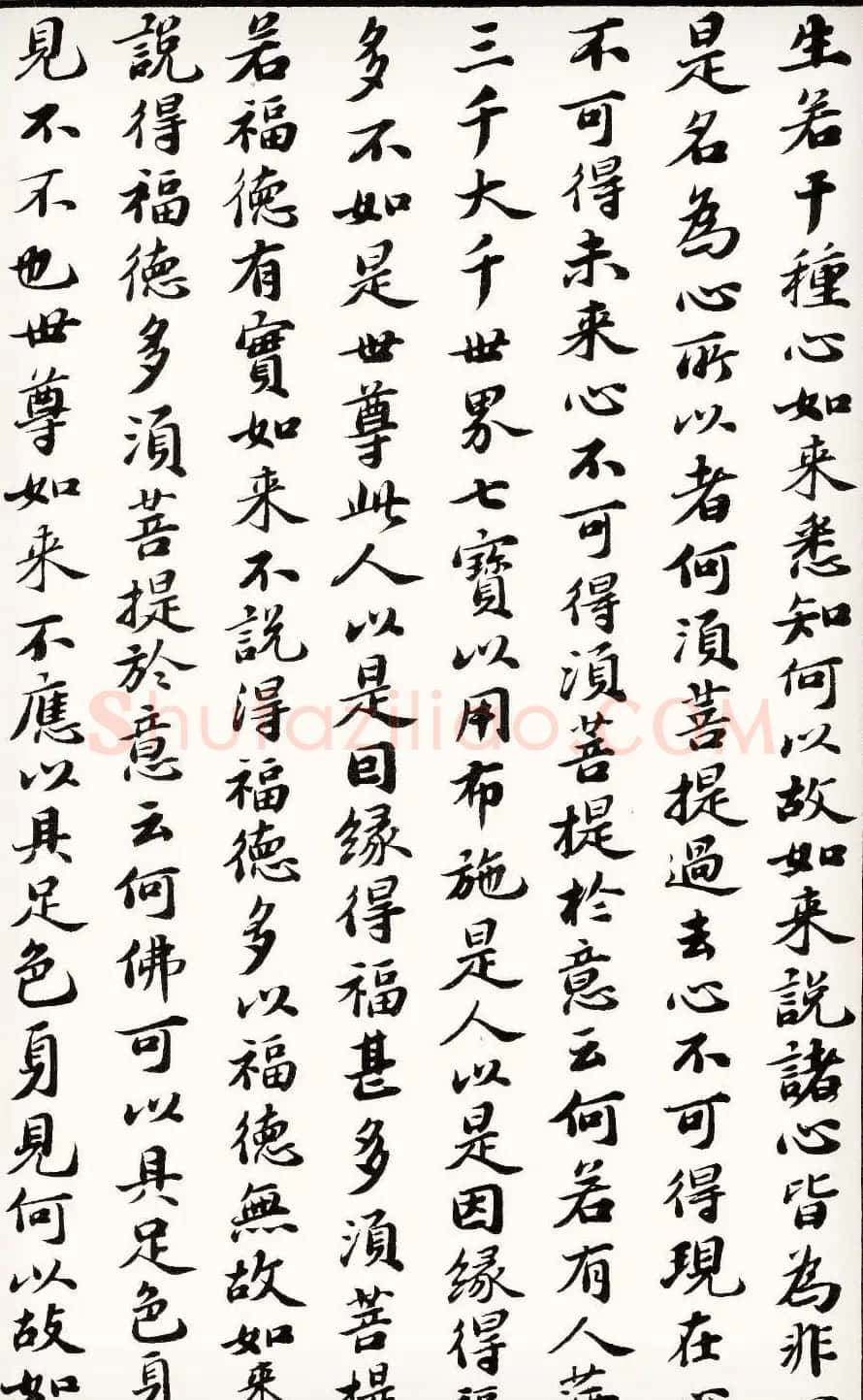 苏轼行楷书法欣赏《金刚经》全本 | 毛笔书法作品