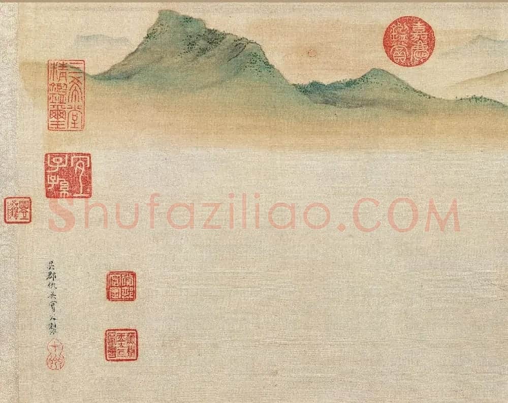 文征明大字书法题仇英赤壁图卷 | 传世书法作品精选