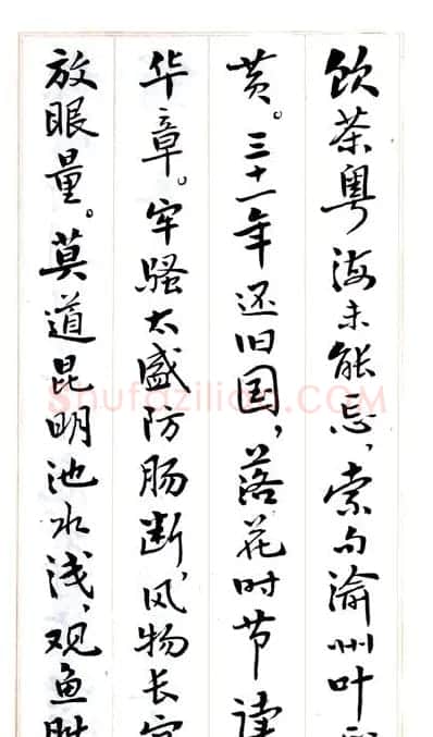 费新我毛笔行书字帖图片34P | 毛笔行书字帖
