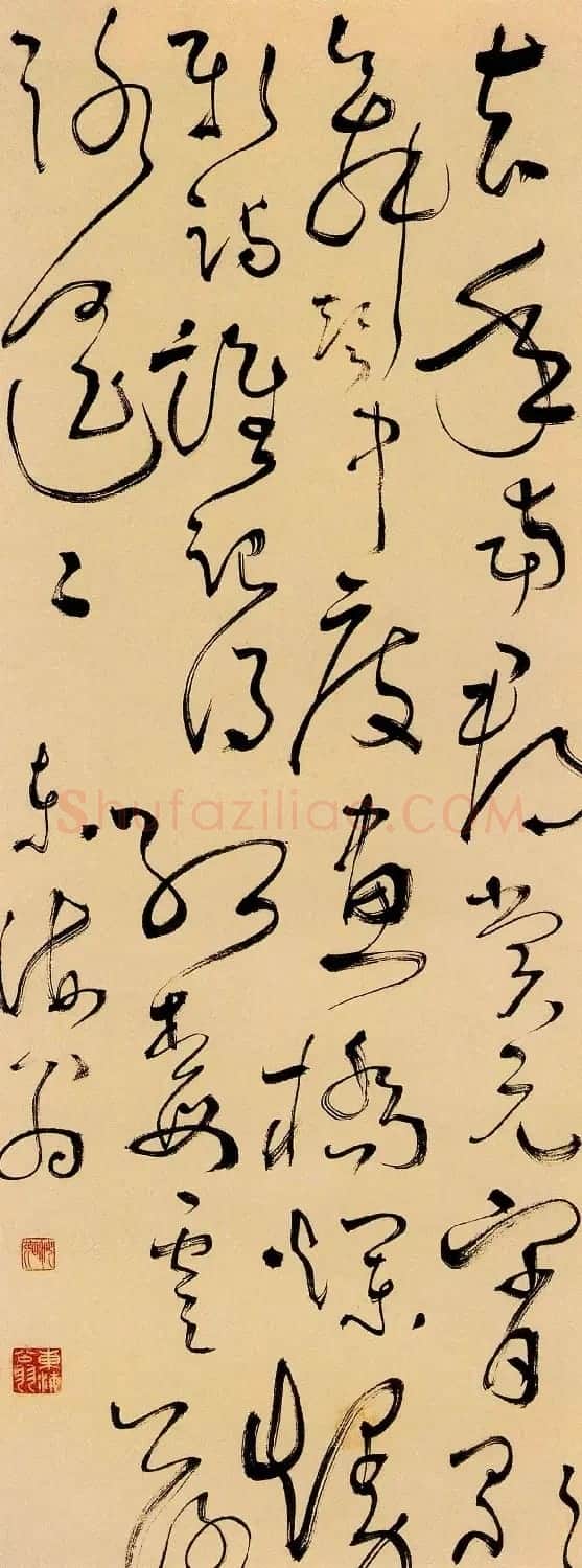 明代张弼草书作品《蝶恋花词轴》两种 | 名家书法作品赏析