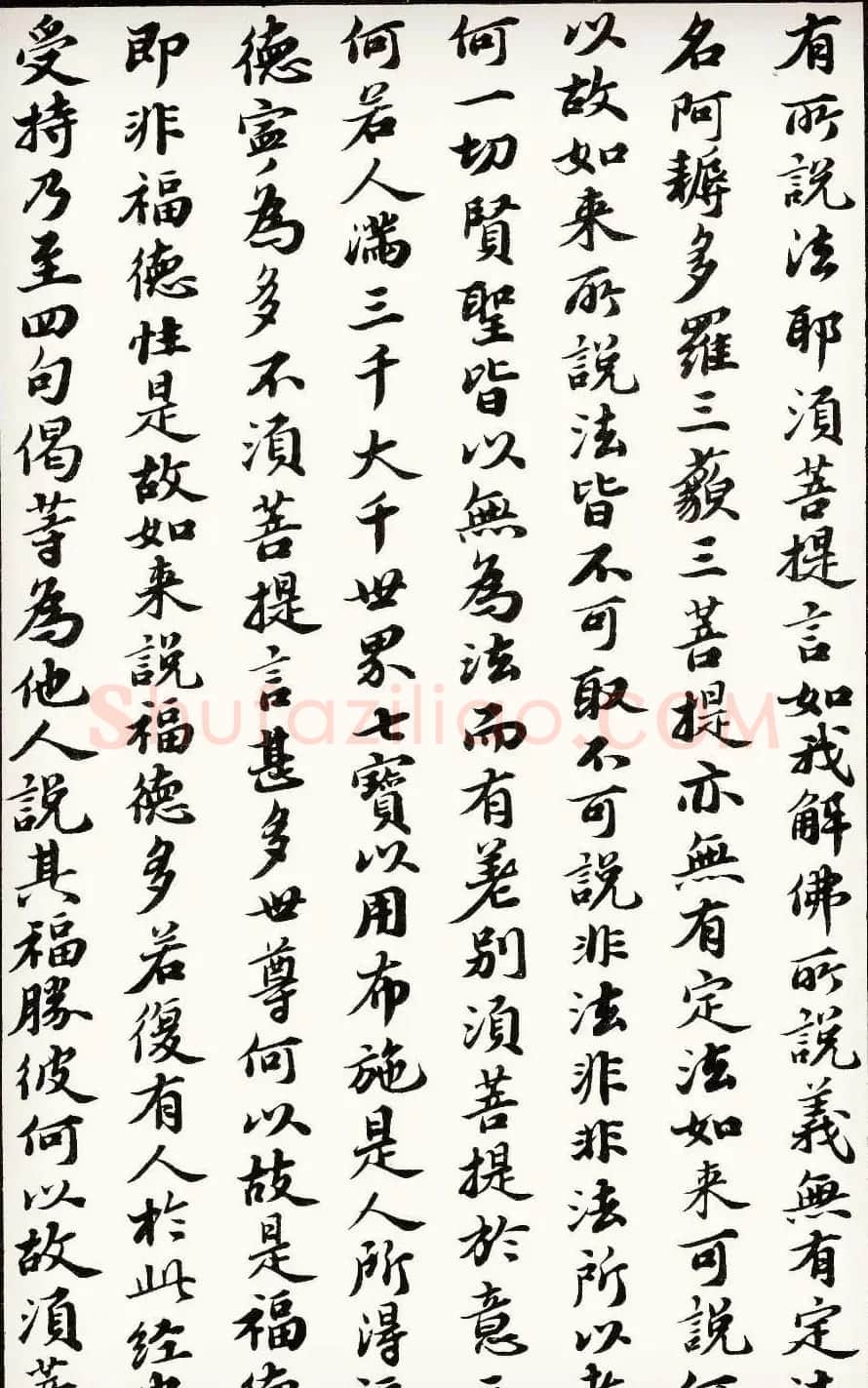 苏轼行楷书法欣赏《金刚经》全本 | 毛笔书法作品
