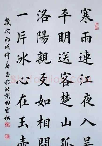 田雪松毛笔书法作品欣赏 | 书法作品鉴赏