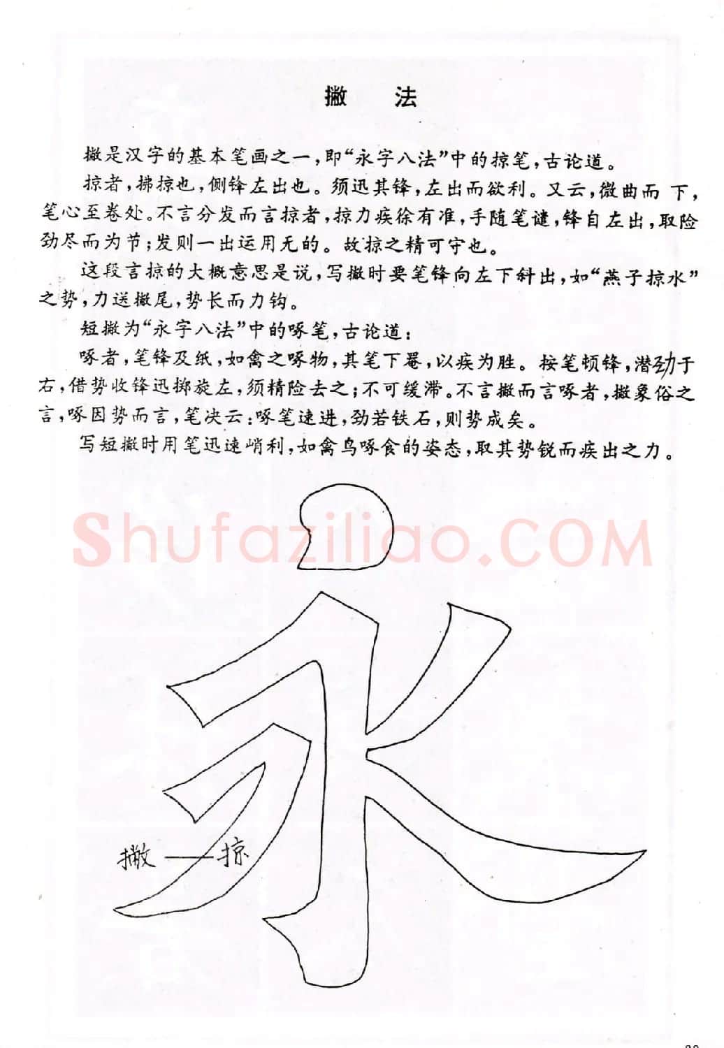 中小学生书法教材：楷书入门永字八法习字帖 | 毛笔楷书字帖
