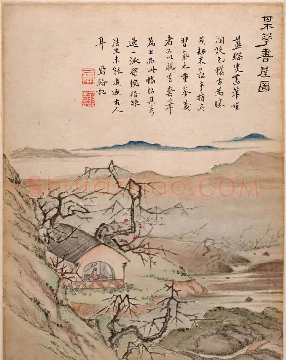 清代高凤翰书法字画欣赏《山水册》 | 传世书法作品精选