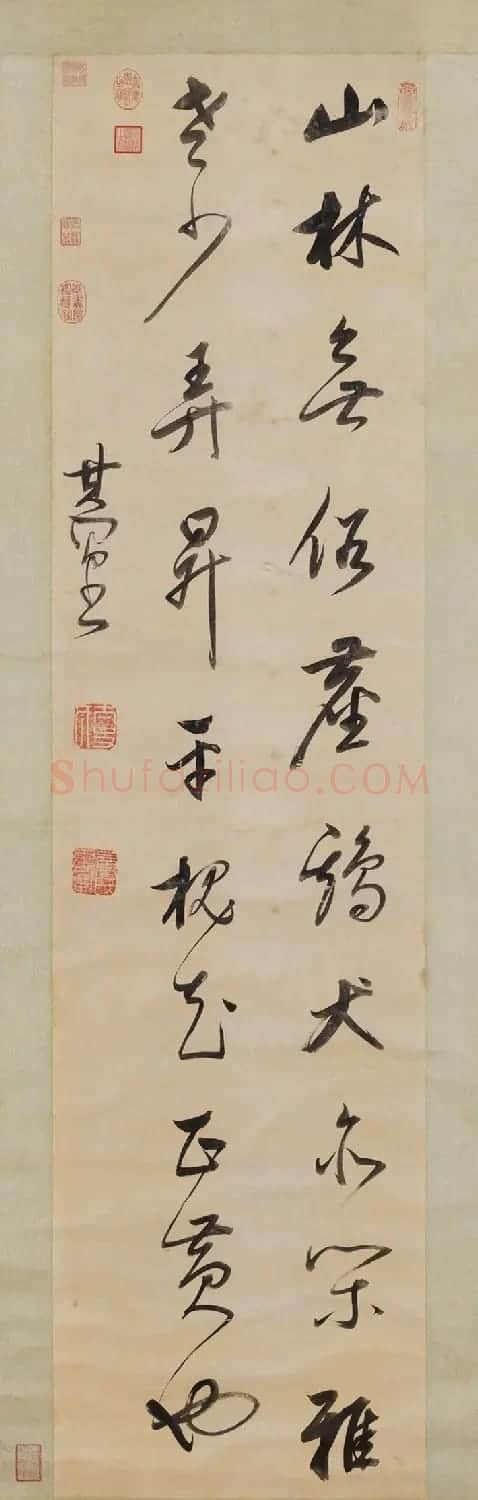 董其昌书法诗轴九幅(台北故宫藏) | 书法名家作品欣赏