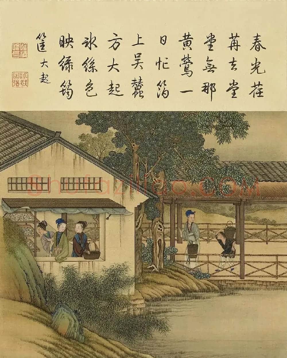 清代宫廷画师陈枚彩绘本《耕织图》 | 传世书法作品欣赏