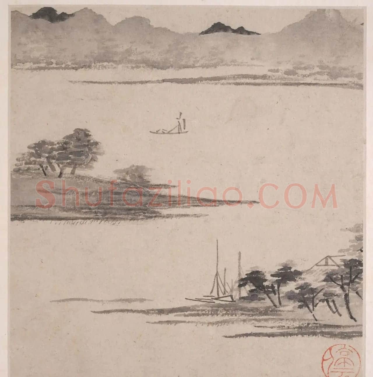 文徵明书画册页欣赏《潇湘八咏》 | 传世书法作品赏析