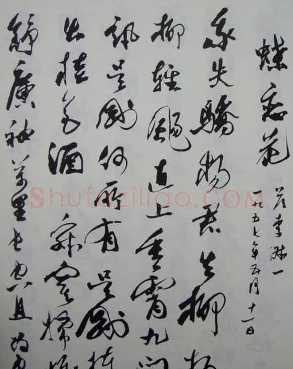 郭沫若书法欣赏《毛主席诗词三十七首》 | 毛笔行书字帖
