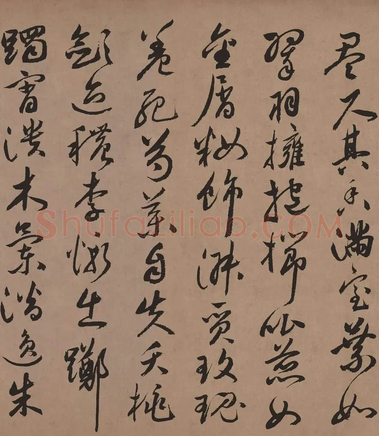 祝允明65岁行草书法《牡丹赋》彩色高清 | 软笔书法作品
