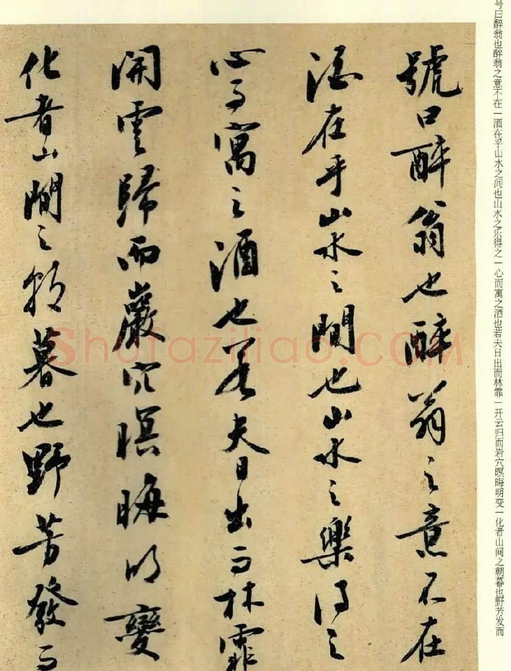 刘小晴书法行书《醉翁亭记》 | 软笔行书字帖