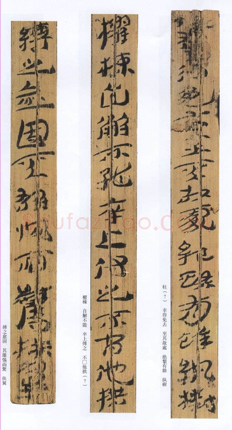 汉墨迹作品神乌傅(选)欣赏,摘自秦汉