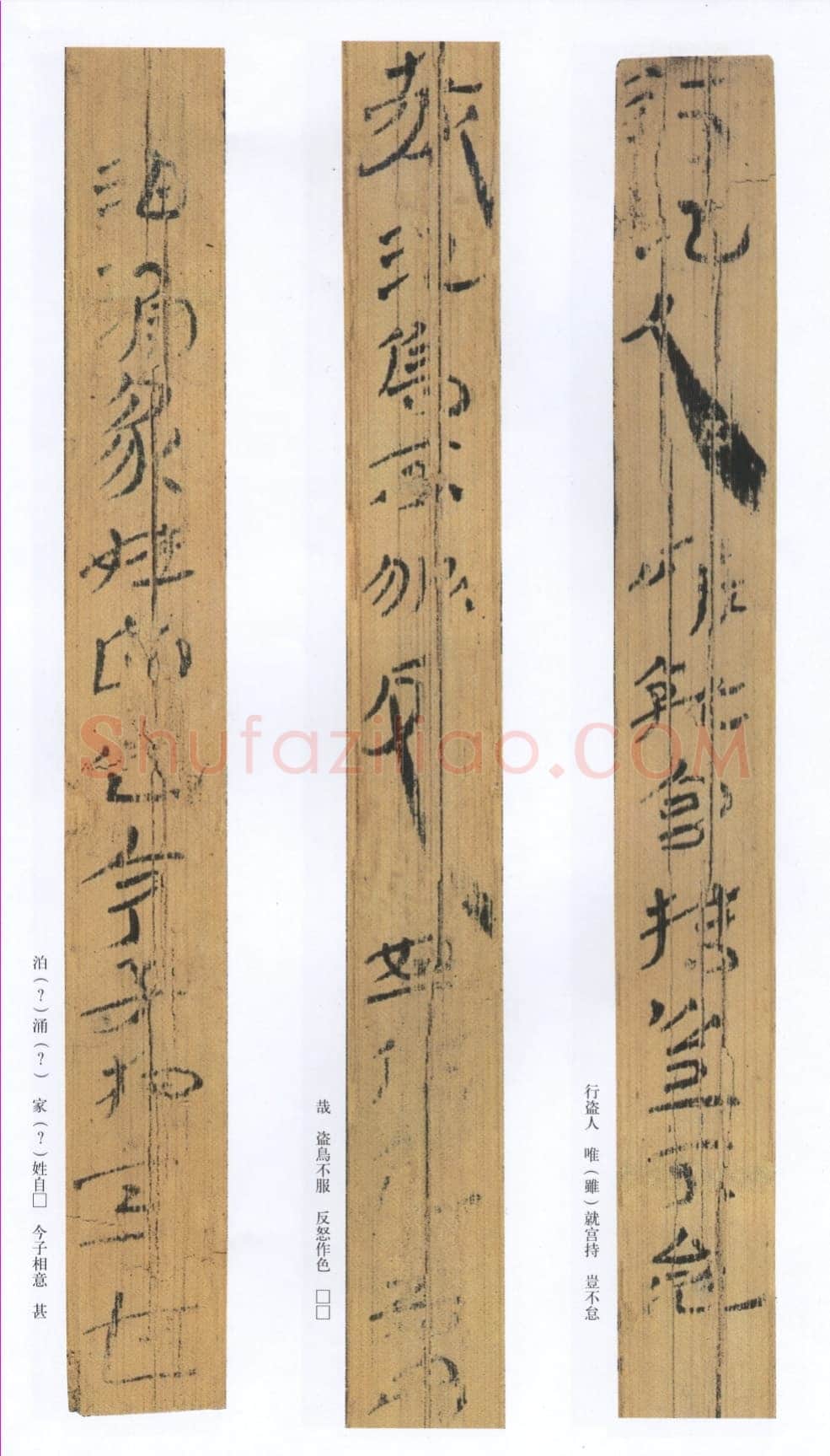 汉墨迹作品神乌傅(选)欣赏,摘自秦汉